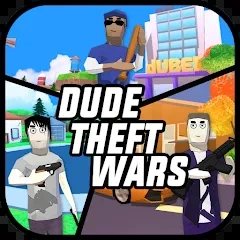 Dude Theft Wars Offline & Online Multiplayer Games на Андроид